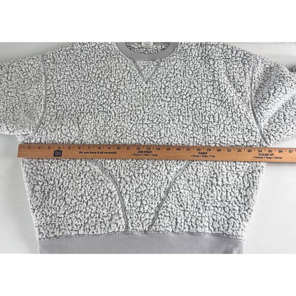Victoria's Secret PINK Women's Sherpa Oversized Pullover Pockets Gray Size S - Picture 8 of 11